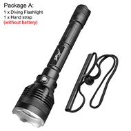 Asafee 4000LM FL027D XHP70.2 LED white light ultra bright diving flashlight scuba focusing uses 1865