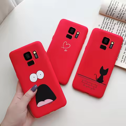 For Cover Samsung S9 S 9 Plus Case Soft Silicone Cute Bumper Protector Fundas on Samsung Galaxy S9 P