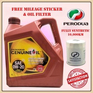 NEW ORI PERODUA FULLY 0W20 4L ALZA BEZZA ARUZ MYVI ATIVA AXIA VIVA ENGINE OIL SYNTHETIC MINYAK HITAM