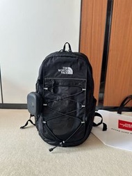 The North Face Jester Backpack Solid Black White Logo With Mini Pouch