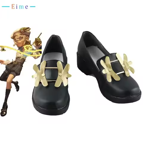 Painter Edgar Valden Cosplay Shoes Game Identity V Alchemist PU Leather Shoes Halloween Boots Cospla