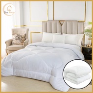 BestHome White Comforter Duvet Filler Alternative Bed Comforter Cotton, Duvet Insert for Bedsheet