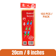 Bamboo Skewer/Satay Stick For BBQ 6"/8"/10"