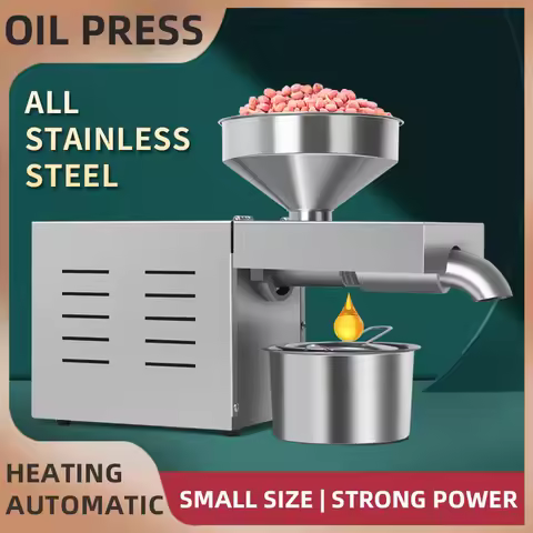 Oil Extracting Machine 500-1500W R3 Small Stainless Steel Household Oil Press 500-1500W Commercial H