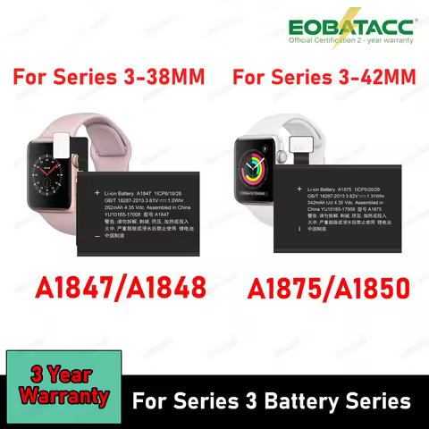 New 100% A1847 A1848 A1850 A1875 For Apple Watch Series 3 GPS LTE 38mm IWatch 3 42mm High Quality Wa