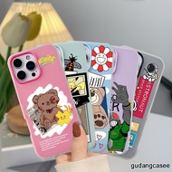 CASE CASING JELLY COLOR 2 IN 1 MOTIF BEAR COMPATIBLE FOR REALME 15 16 C30 C31 C33 C85 PRO 4G 5G BEAR