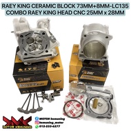 COMBO (25/28+73) (24/27+73) SUPERHEAD CNC 25/28 Y15 Y15ZR LC 135LC + BLOCK 73MM RAEY KING