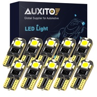 AUXITO 10Pcs Canbus T10 Led W5W ไม่มีข้อผิดพลาด2825จอดรถ Light ไฟสัญญาณเลี้ยวหลอดไฟไฟข้างสำหรับ Bmw