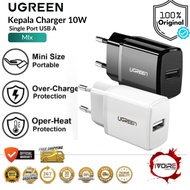Ugreen Wall Adapter Charger USB-A 10.5W 5V/2.1A BK - ED011 PN 50459