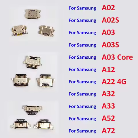10Pcs Micro USB Connector Charging Port Jack Plug Dock For Samsung A02 A02s A03 Core A03S A12 A22 A3