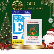 (COMBO 1 MONTH) L cystine and Vitamin E DHC helps hair growth and hydrates (L cystine 60v; Vit E 30v