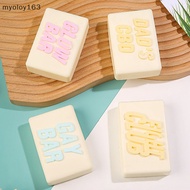 myoloy Fight Club Letters Soap Silicone Mold Rectangle Bath  Lotion Bar Making Supplies Mould Cake L