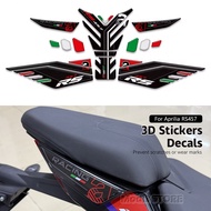 For Aprilia RS 457 2024 RS457 Accessories 3D Stickers 3D Adhesive Tank Pad Motorcycle Protection