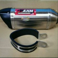 MUFFLER BRACKET AHM M3 4-STROKE MUFFLER BRACKET WITH RUBBER ONLY(BM POWER) FB022