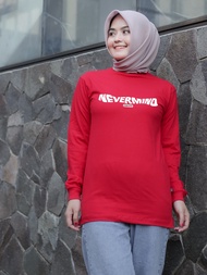 Terlaris Kaos Tangan Panjang Wanita Dewasa Kaos Warna Merah Cabe Kaos Jundo Atasan Muslimah Merah Ka