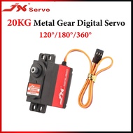 JX PDI-6221MG 20KG 120° 180° 360° Metal Gear Coreless Motor Digital Servo For RC Car Boat Plane Mode