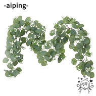 AIPING Christmas Leaves Garland Gift Hanging Wreath Party Supplies Rose Red Berries Vine