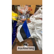 Estonia country flag+stainless table pole