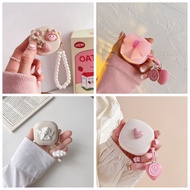 ins case For Baseus Bowie E19 / E16 / E20 Case Cartoon cute with keychain Pendant Silicone Earphone 