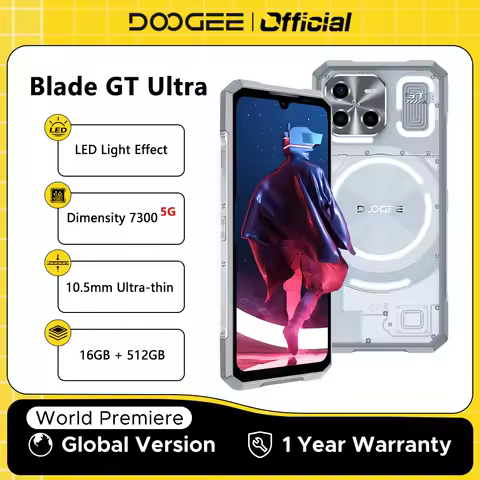 World Premiere DOOGEE Blade GT Ultra 5G Rugged Phone Dimensity 7300 6.72'' 16GB+512GB LED Light Effe