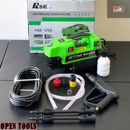 เครื่องอัดฉีด RSK รุ่น HM-V99. กำลัง 3500W  350 Bar  ขนาด 4 แรงม้า พร้อมอุปกรณ์ใช้งาน