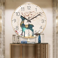 Simple Nordic Wall Clock Creative Silent Clock Glass Home Clock Living Room Wall Clock Decorative Clock Wall Clock GJ7J