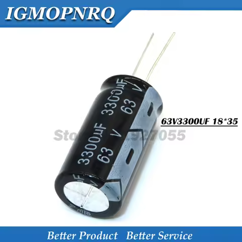 5PCS 63V3300UF 18*35 3300UF63V 18X35MM 63v 3300uf 18*35 Electro Electrolytic capacitor new free ship