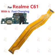 Charging board for Realme C61 Main board flex cable RMX3930 RMX3939