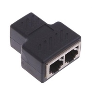 Barrel RJ45 1 to 2 Port Lan Splitter/ RJ-45 Coupler/
