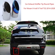 Stainless Steel Car Exhaust Muffler Tip Round Pipes For Nissan X-trail X Trail T32 2014-2020 Throat 