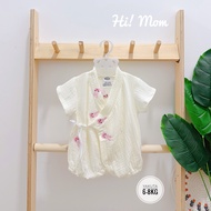 Bộ Body Yakuta Hi Mom cho bé 6-8kg chất vải xô cotton thoáng mát Bebi123shop