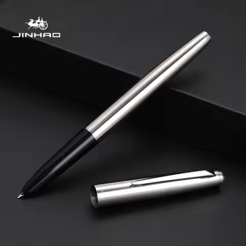 JINHAO 911 Fountain Pen Financial Tip 0.38mm All Steel Classic Body Elegant Stationery Office School