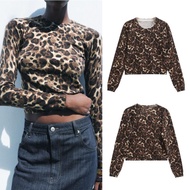 Khaki Leopard Pattern Blouse 76996 (TA)