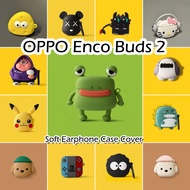 【Case Home】For OPPO Enco Buds 2 Case Creative Cartoons Soft Silicone Earphone Case Casing Cover