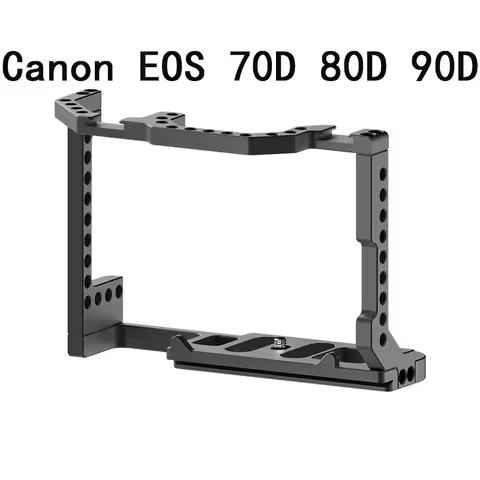 Suitable for Canon EOS 70D 80D 90D SLR camera rabbit cage metal vertical photography kit