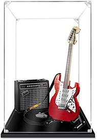 T-Club Acrylic Display Case for Lego 21329 Dustproof Clear Display Box Showcase for Lego Fender Stra