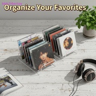 hhh34ertoy> Clear Acrylic CD Display Shelf Multifunctional 6 Grid 8 Grid Organizer for Living Room D