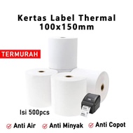(KKM) THERMAL STICKER LABEL 100 X 150 BARCODE 100X150 SIZE A6