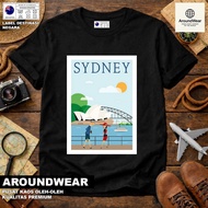 T-SHIRT BY AUSTRALIA 9 WEAR COUNTRYTAG ASAL AUSTRALIA COTTON 30S SOUVENIR PREMIUM GIFT