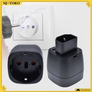 110V-250V Adapter Plug C14 Converter Adapter Plug EU-320 to UPS IEC C14 Pin Plug PDU Converter Plug 