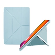 For Samsung Galaxy Tab A8 10.5 2021 Acrylic 2 in 1 Y-fold Smart Leather Tablet Case