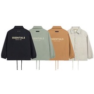 FEAR OF GOD FOG Jacket 複線ESSENTIALS第八季植絨字母LOGO印花外套教練夾克風衣外套