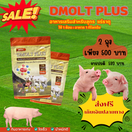 อาหารเสริมสำหรับสุกร DMOLT PLUS  ดีมอลต์ พลัส เอนไซม์และแร่ธาตุเพื่อการเจริญเติบโต ปลอดภัย ได้มาตรฐา