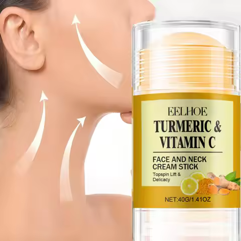 Turmeric&Vitamin C Neck Facia Care Wrinkle Lines Lifting Whitening Tighten Double Chin Anti-age Reju