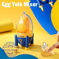 Mini Drawstring Egg Shell Yolk Protein Scrambled Shaker Stir Mixer Rope Puller Hand Blender Z7i5