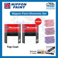 1L Nippon Paint Momento Textured Series - Elegant / Elegant Gold / Sparkle Silver / Sparkle Gold / Sparkle Pearl