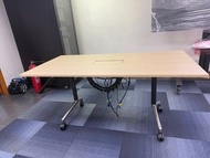 橡木折疊會議桌 帶線蓋Meeting table