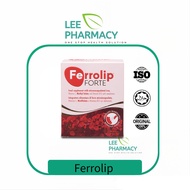 [Lee Pharmacy] Ferrolip FORTE 补铁复合维生素补充剂 柠檬味 | 1 Box/30 Sachets | Improve anemia symptoms and restor