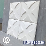 3D Wallpaper Panel Gypsum motif Flower 2