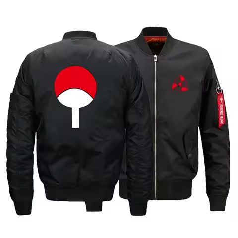 Winter MA1 men bomber jacket Uchiha syaringan outwear Japan military flight jackets male coat Colleg